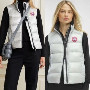 💯 Authentic Canada Goose cypress down vest size small in silverbirch